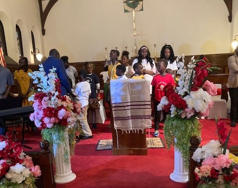 Pools of water in the rock